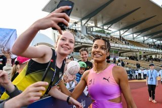Audrey Werro aura de la concurrence sur 800 m à Athletissima KEYSTONE/EPA COMPIC/KIMMO BRANDT